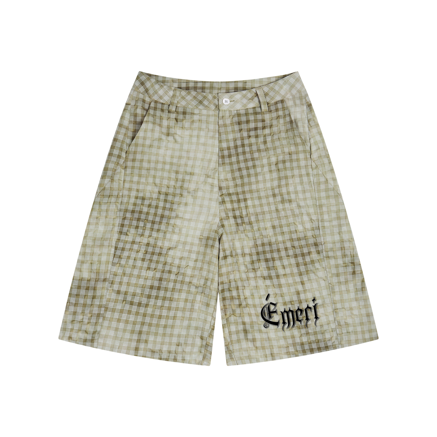 Vintage Wash Plaid Shorts