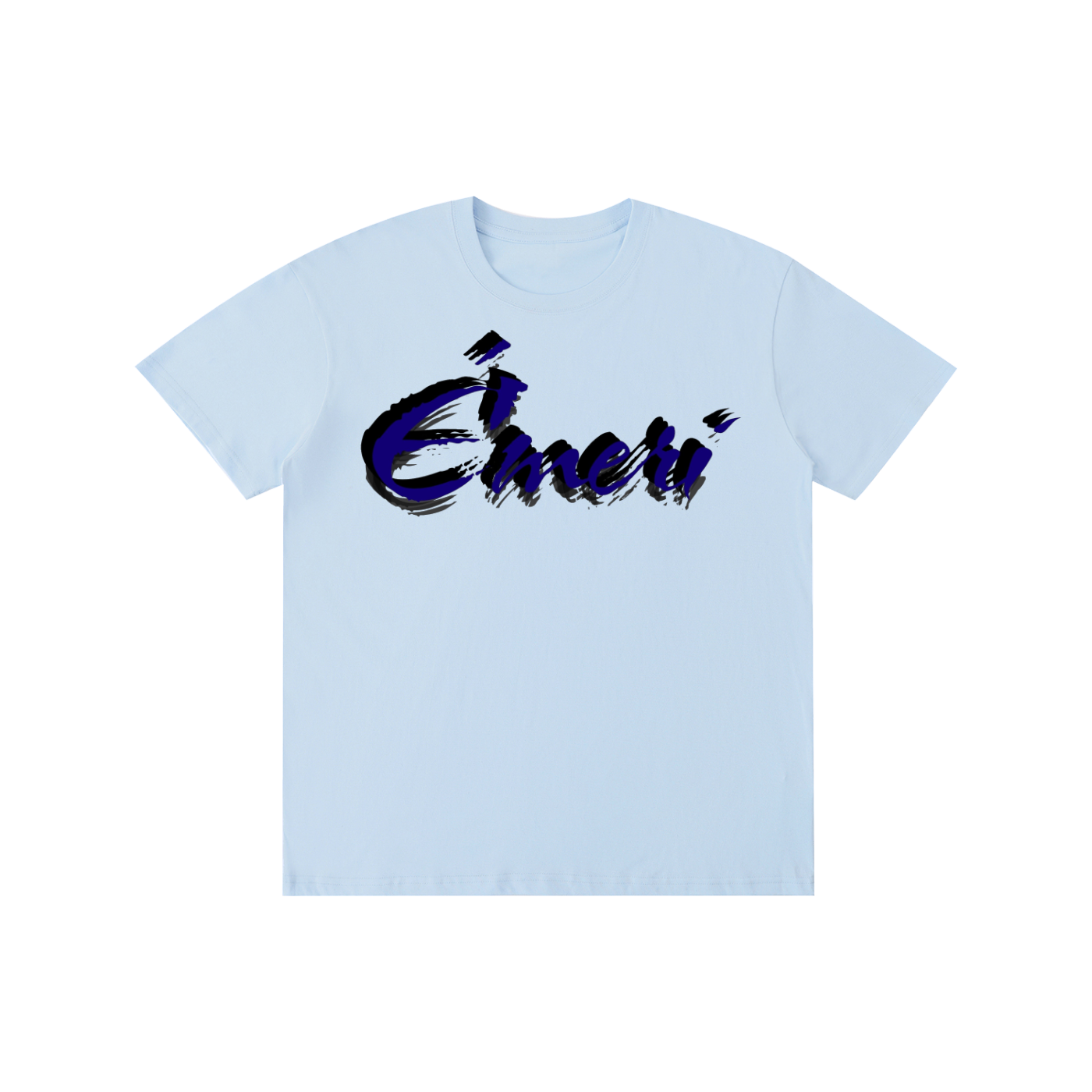 Pure Cotton Unisex T-Shirt (Blue Letters)