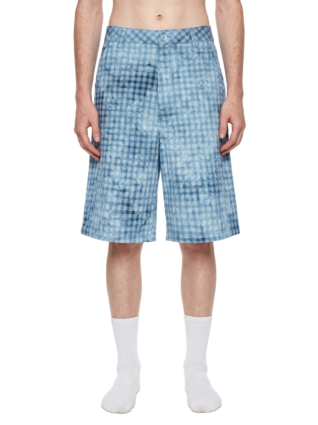 Vintage Wash Plaid Shorts
