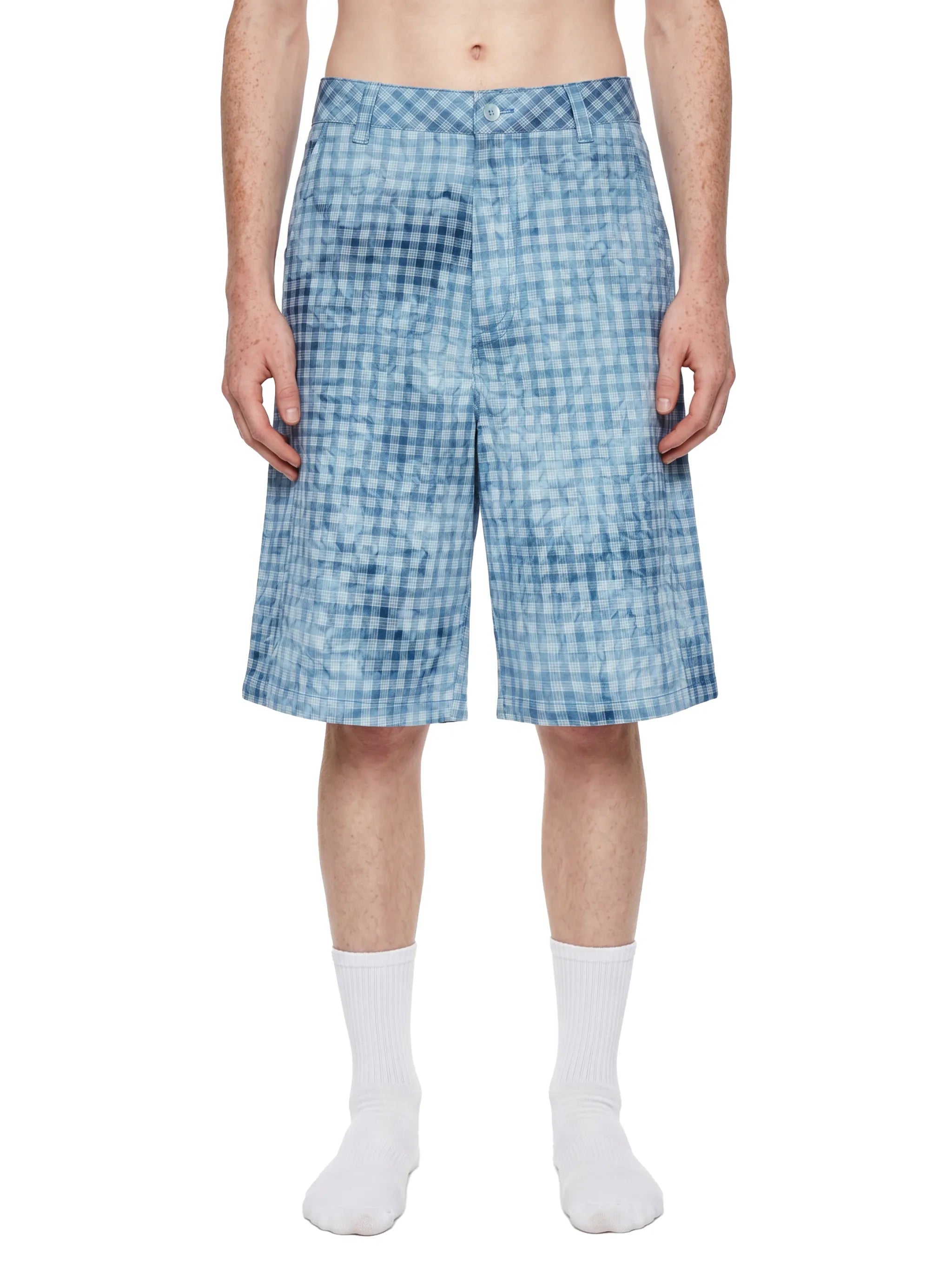 Vintage Wash Plaid Shorts