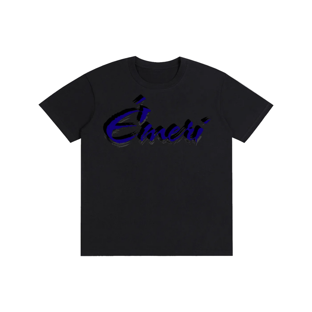 Pure Cotton Unisex T-Shirt (Blue Letters)