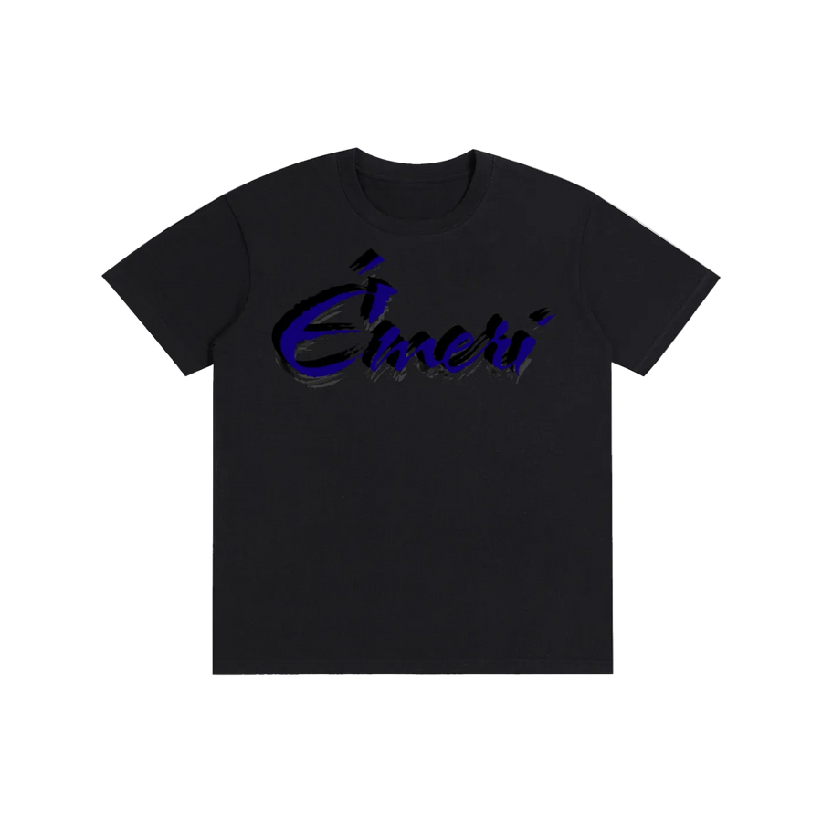 Pure Cotton Unisex T-Shirt (Blue Letters)