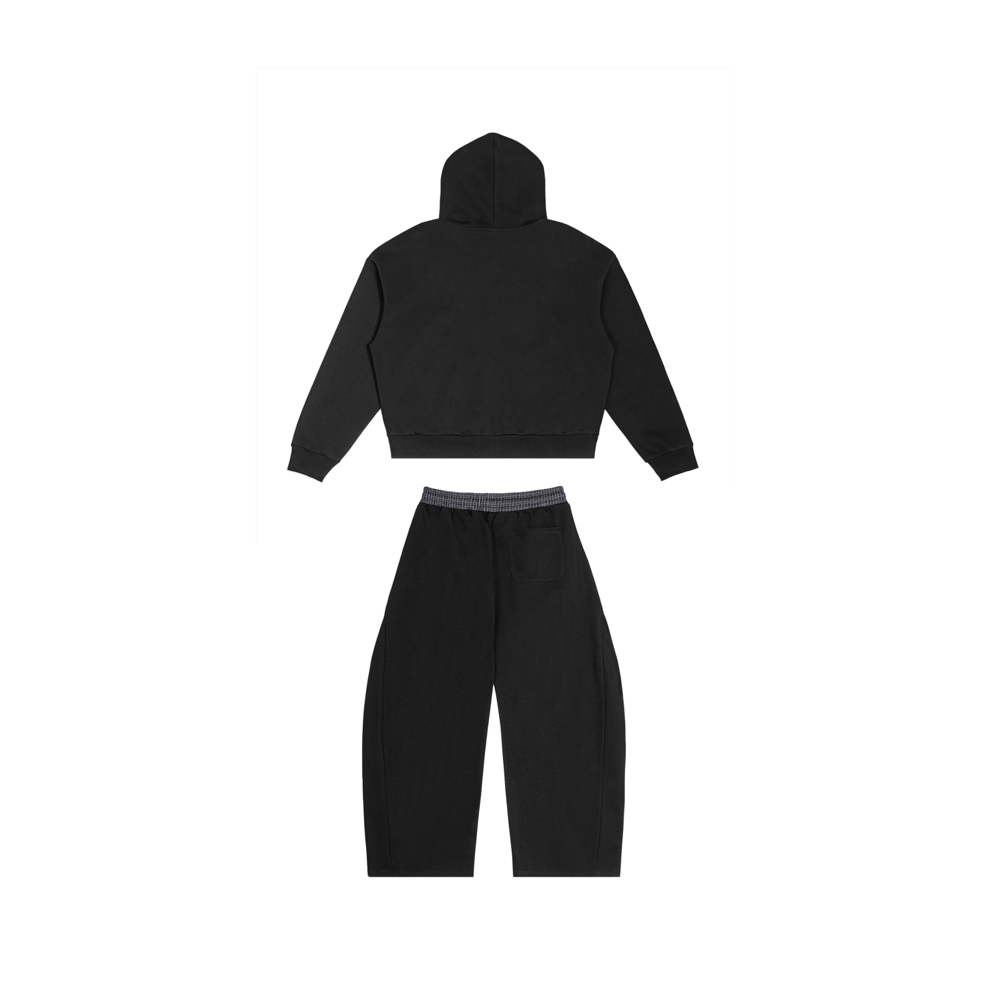 Contrast Plaid Boxy Full Track-Suit