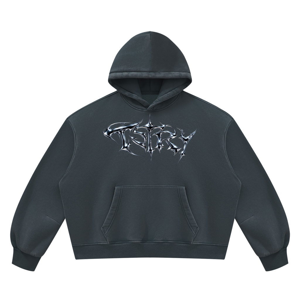 Unisex Vintage Wash Boxy Fleece Hoodie