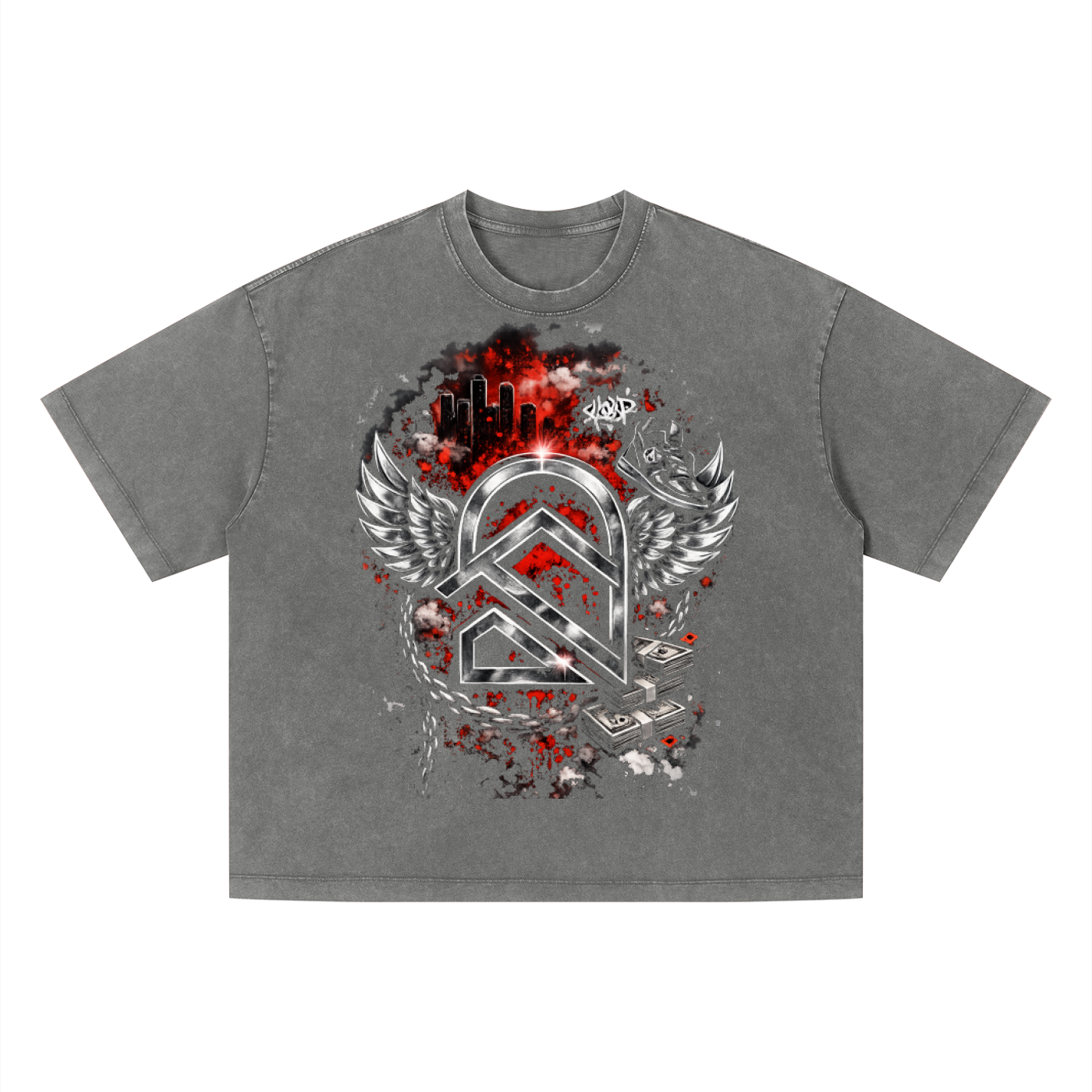Unisex Vintage Wash Boxy T-Shirt