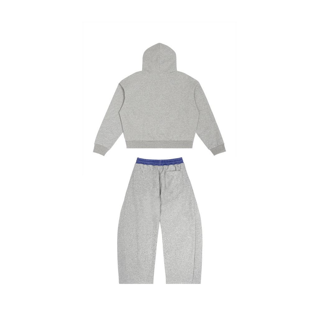 Contrast Plaid Boxy Full Track-Suit