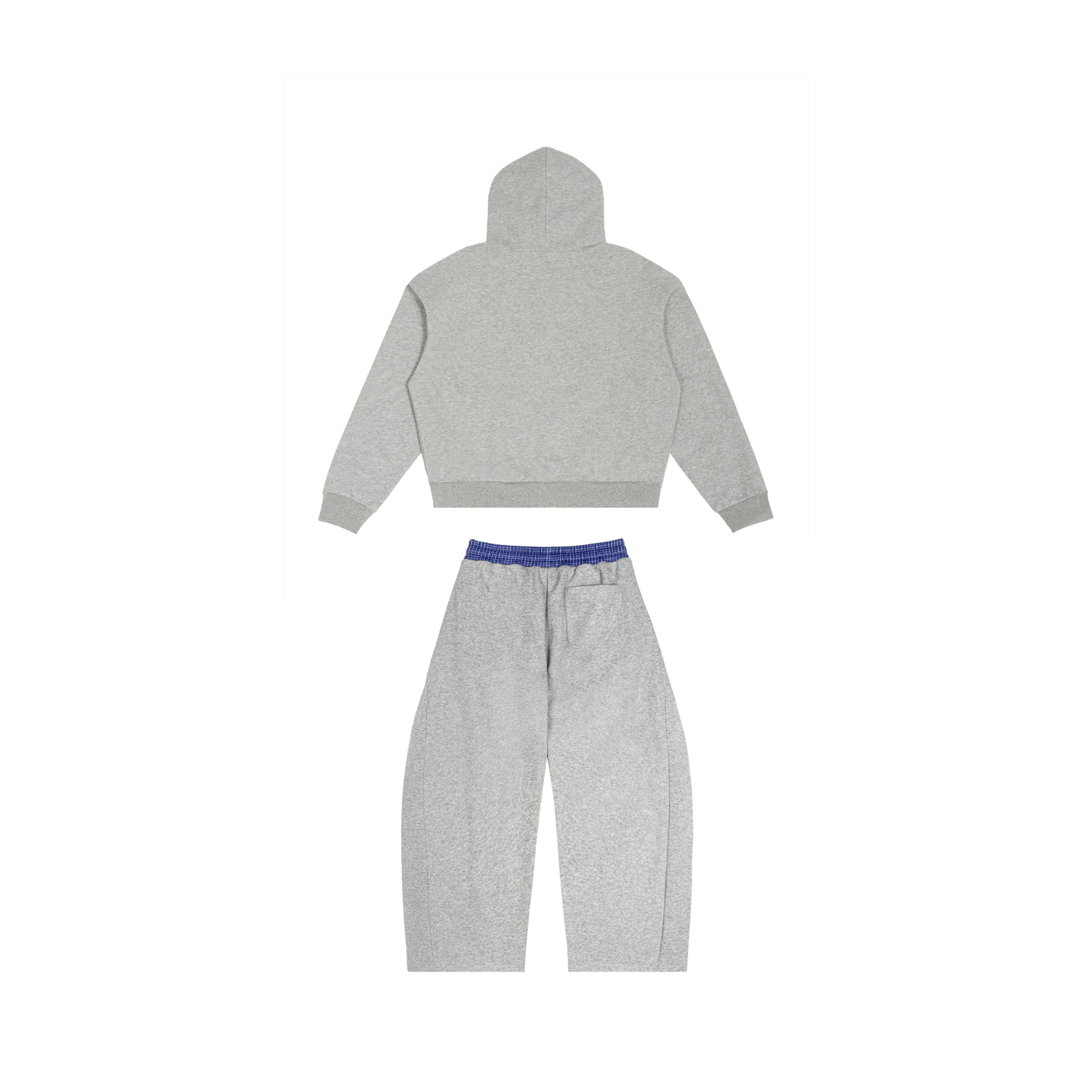 Contrast Plaid Boxy Full Track-Suit