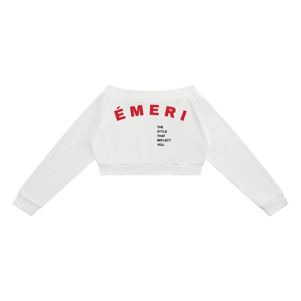 Women's Off-Shoulder Full Zip Hoodie