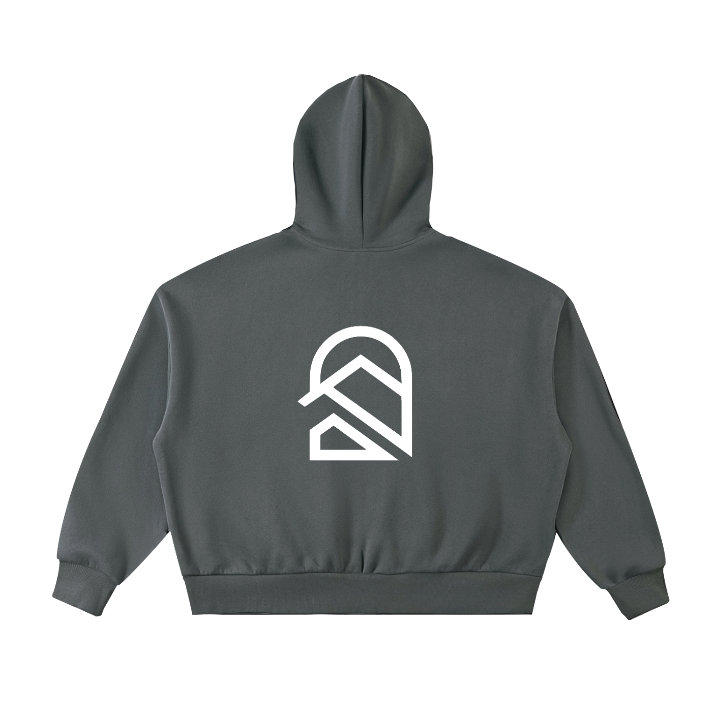 Fleeced Full-Zip Boxy Hoodie K