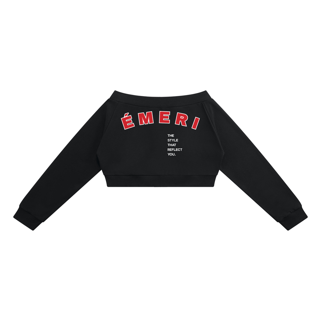 Women's Off-Shoulder Full Zip Hoodie