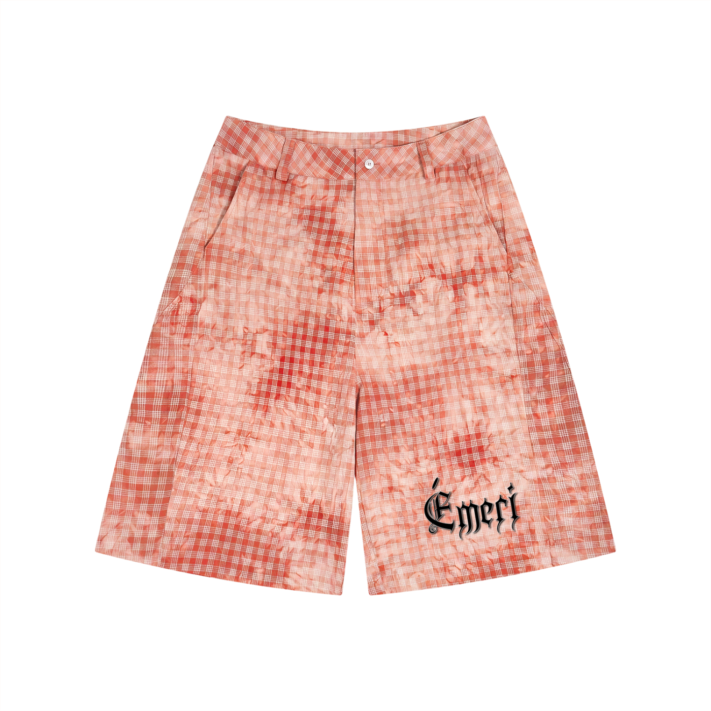 Vintage Wash Plaid Shorts