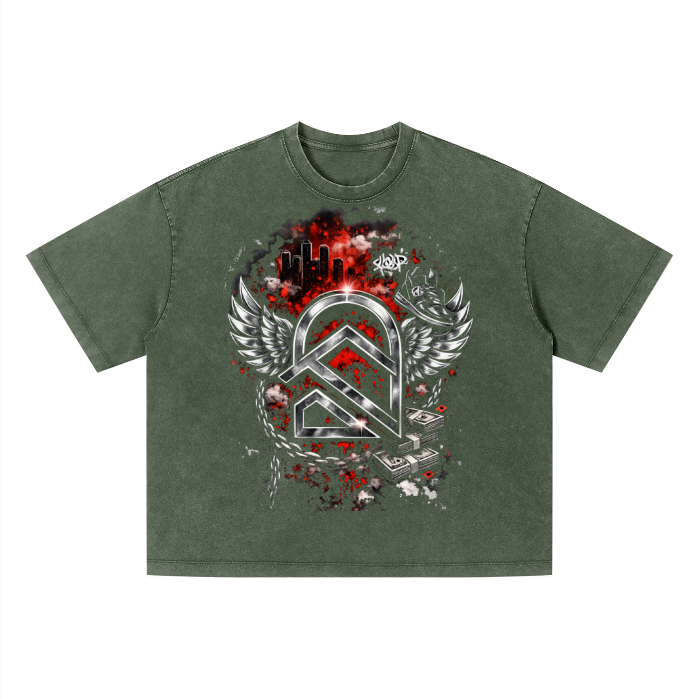 Unisex Vintage Wash Boxy T-Shirt