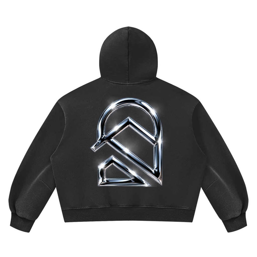 Unisex Vintage Wash Boxy Fleece Hoodie
