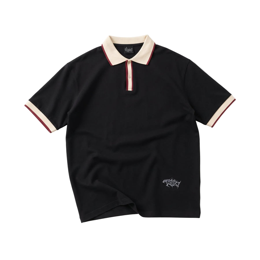 Unisex Color Block Polo Shirt With Chrome Émeri Logo