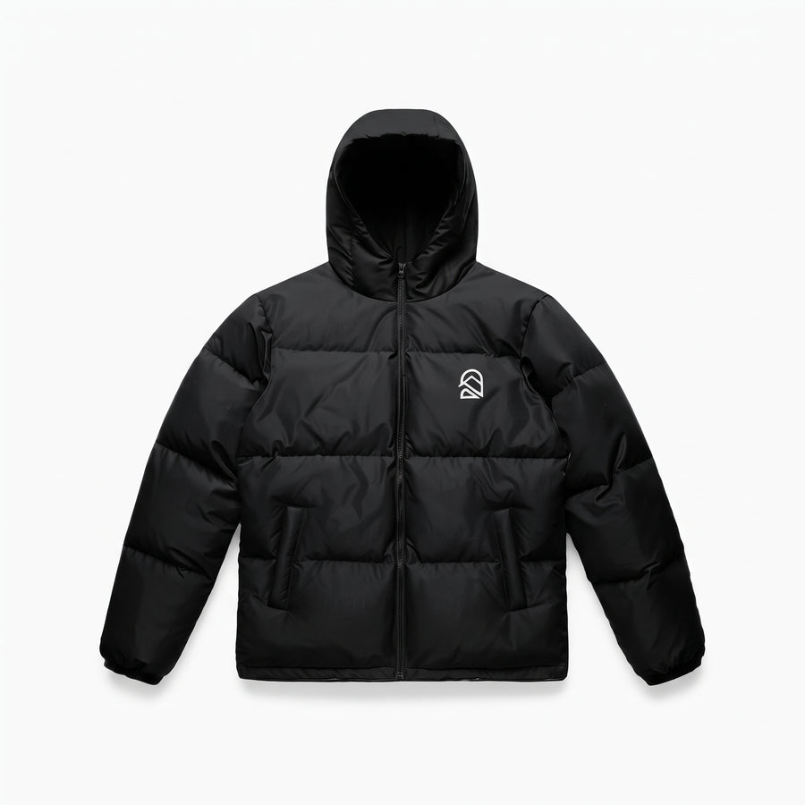 ÉMERI Hooded Puffer Jacket (Embroidered Logo)