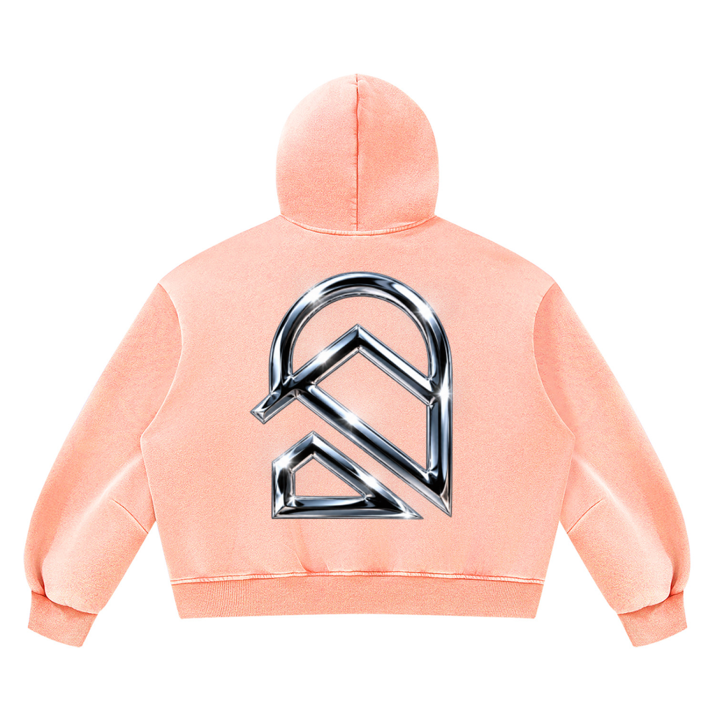 Unisex Vintage Wash Boxy Fleece Hoodie
