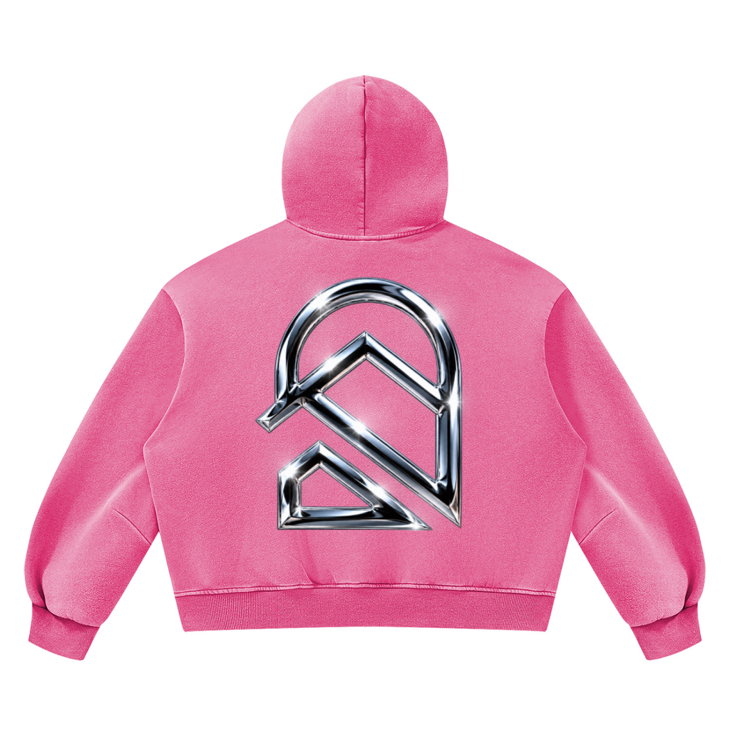 Unisex Vintage Wash Boxy Fleece Hoodie