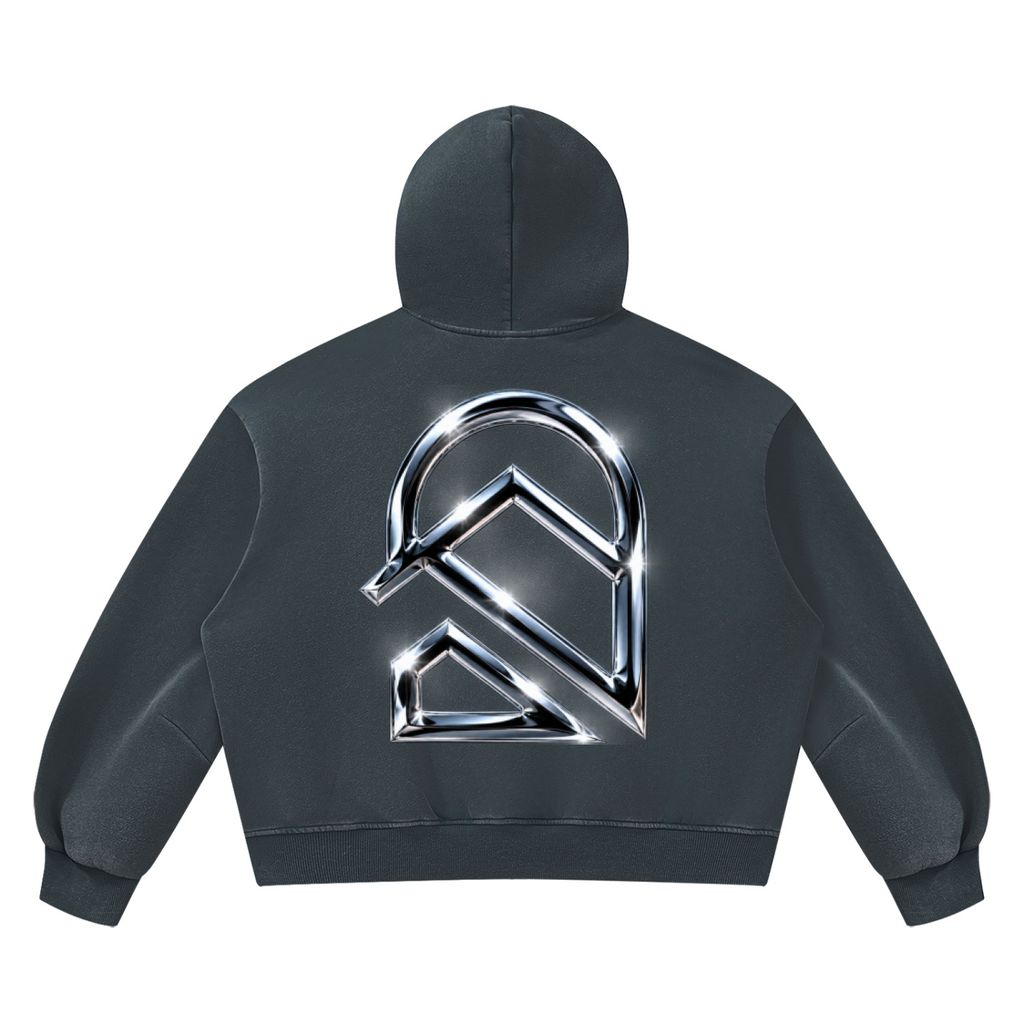 Unisex Vintage Wash Boxy Fleece Hoodie
