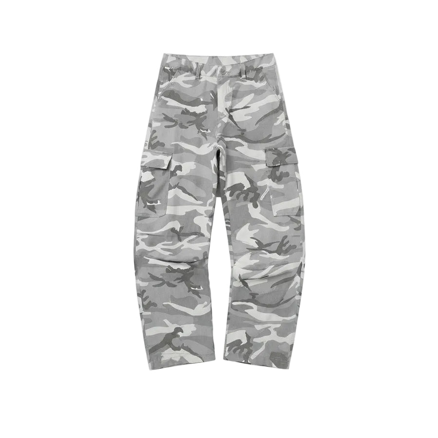 Camouflage Cargo Jeans with Pockets